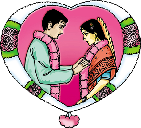 Wedding clipart images colour