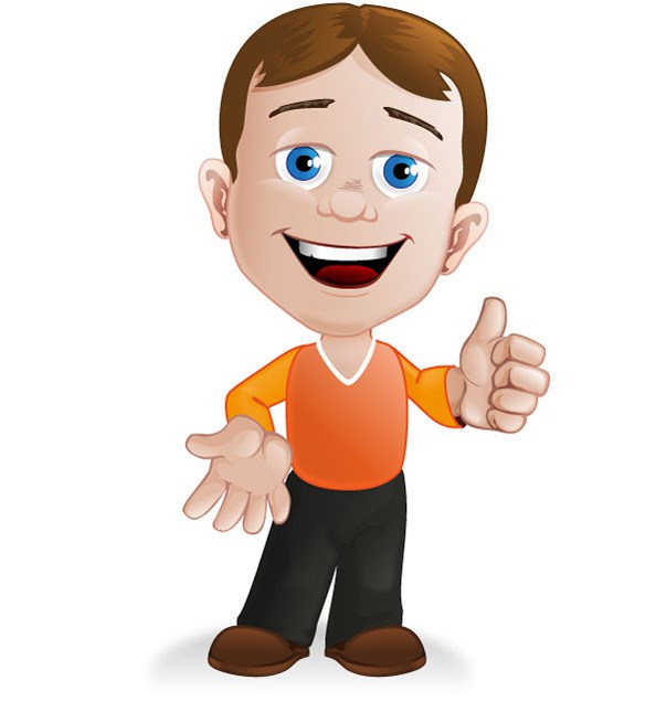 Boy Cartoon Character - Vector Characters