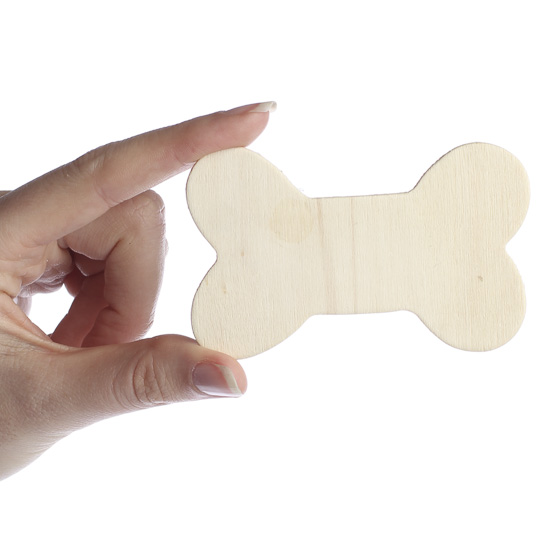 Unfinished Wood Dog Bone Cutout - Wood Cutouts - Unfinished Wood ...