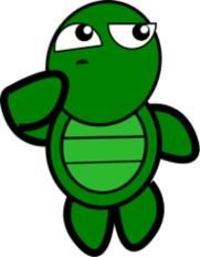 Turtle without shell clipart