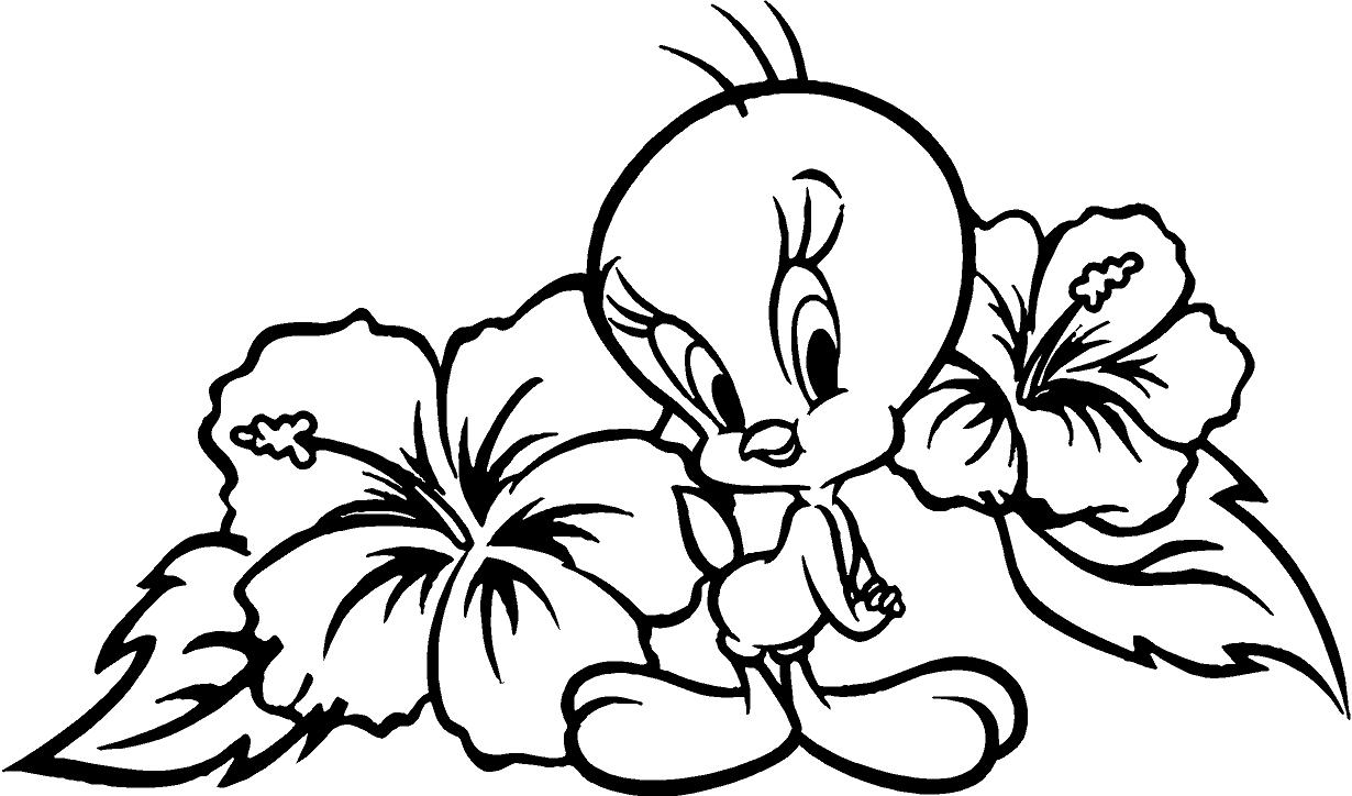 Colouring Flower Drawings - ClipArt Best