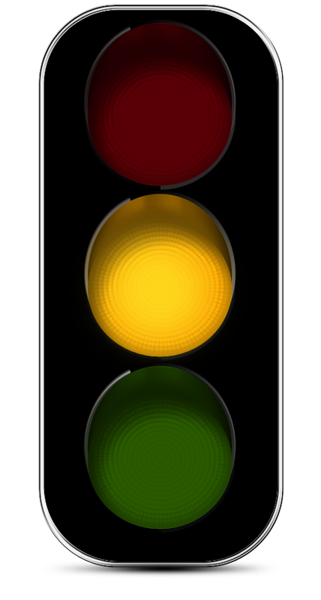 Clipart traffic light yellow