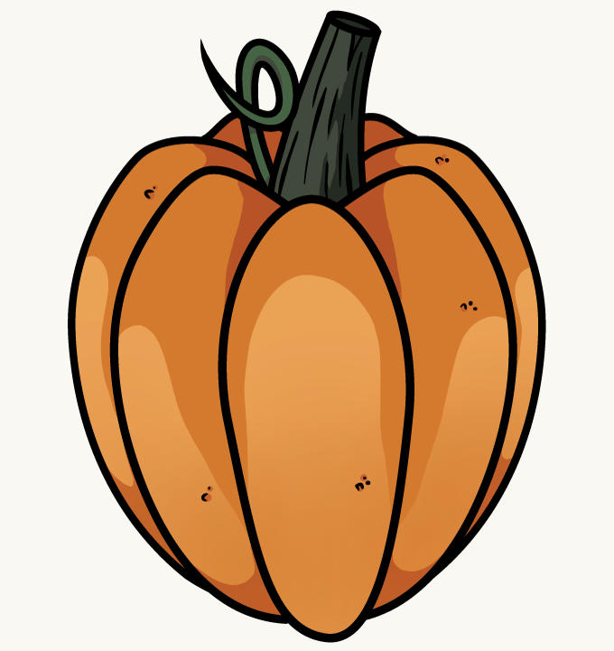 How to Draw a Pumpkin | Easy Drawing Guides