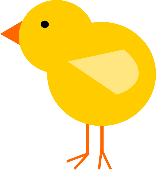 Yellow Baby Chick Clip Art - vector clip art online ...