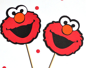 Elmo cupcake toppers | Etsy