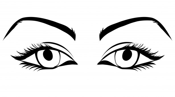 Girl eye clipart