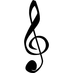 Treble Clefs Music Symbol clip art - vector clip art online ...