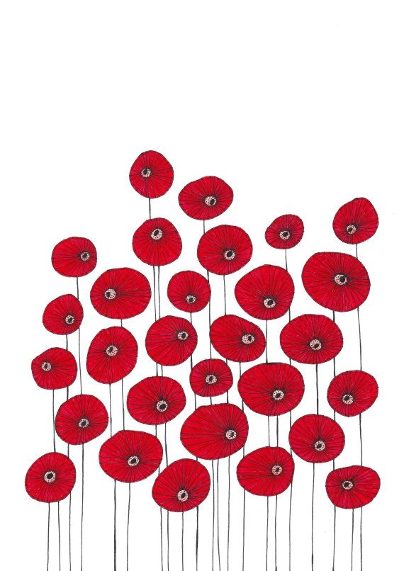 Poppy Drawing | Poppies Art ...