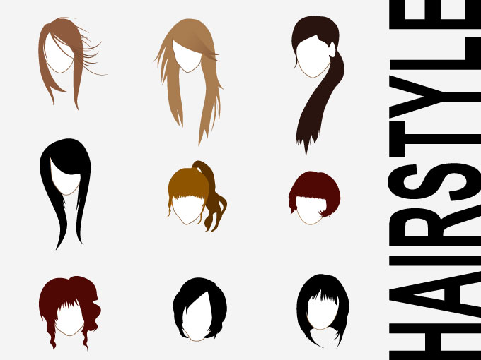 hair, Free Vectors