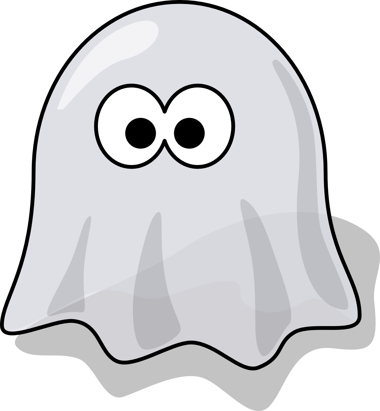 cartoon ghost SVG