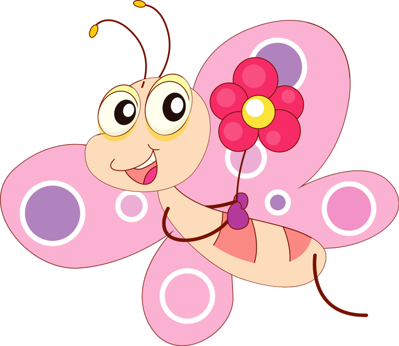 Clipart - Cartoon Butterfly Art