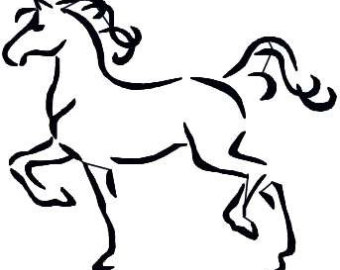 Printable Horse Outline | Free Download Clip Art | Free Clip Art ...