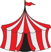 Circus tent clipart free