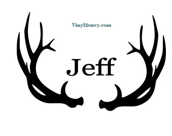 Antler wall decal | Etsy