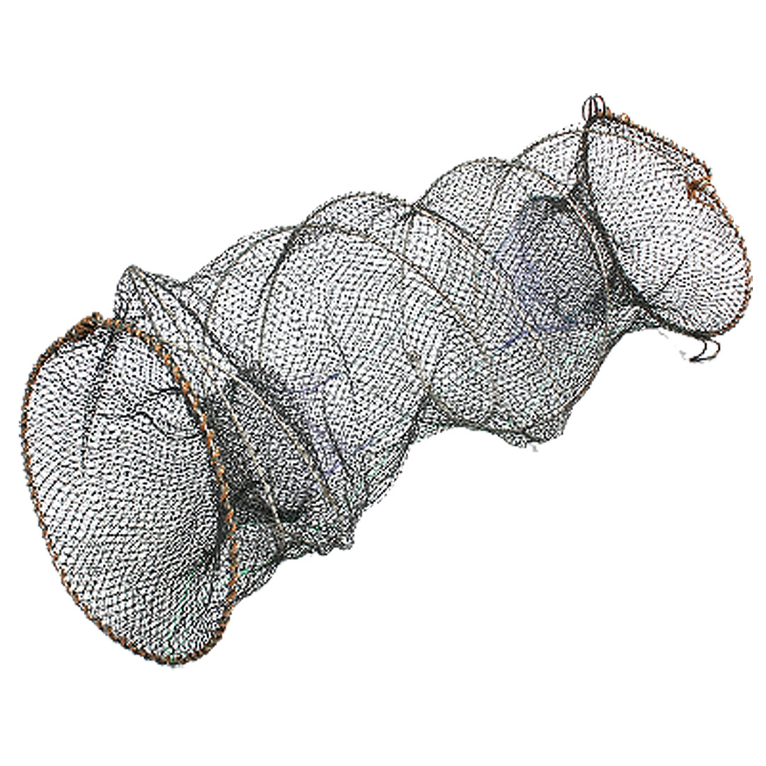 Collapsible Style 35.4" Open Height Fish Cage Fishing Net Black ...