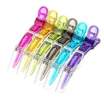 Amazon.com : 6pcs Transparent Sectioning Plastic Alligator Hair ...