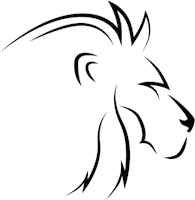 Lion Line Art Profile Logo Vector (.AI) Free Download