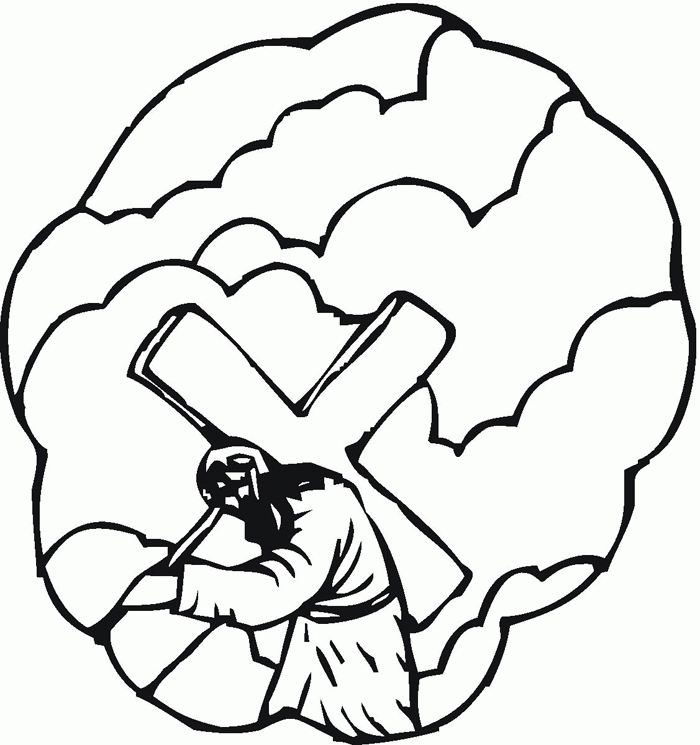 Stations Of The Cross Coloring Page - AZ Coloring Pages