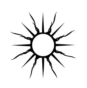 Simple Tribal Sun Tattoo - ClipArt Best