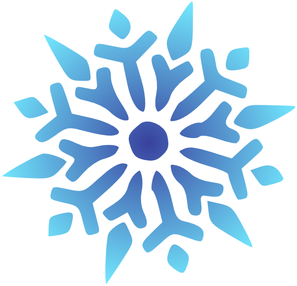 Blue Cartoon Snowflake - ClipArt Best