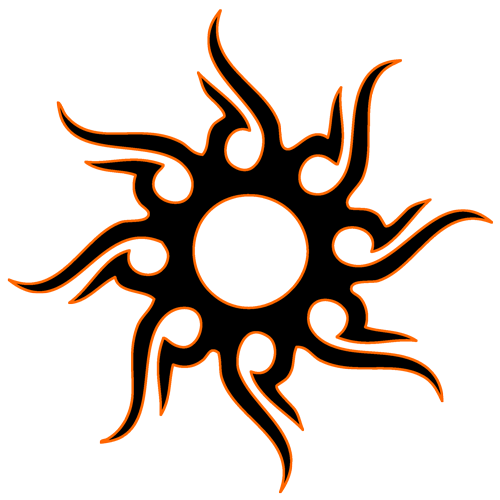 Tribal Sun Tattoos Designs- High Quality Photos and Flash Designs ...