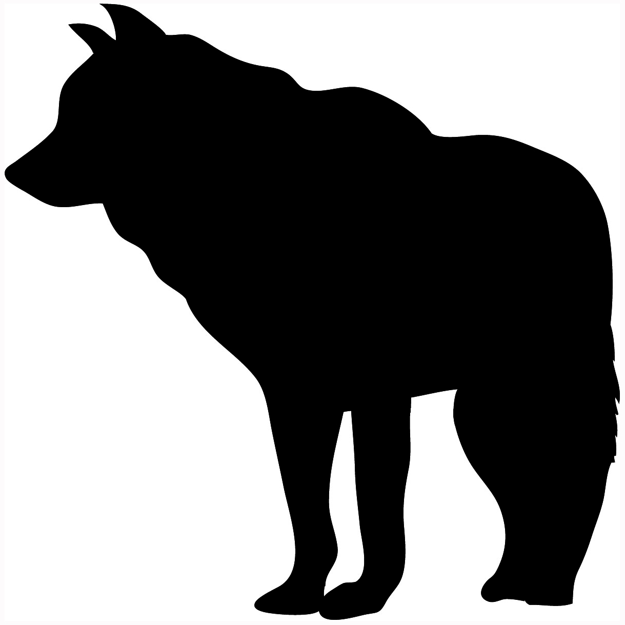 Wolf Head Silhouette | Free Download Clip Art | Free Clip Art | on ...