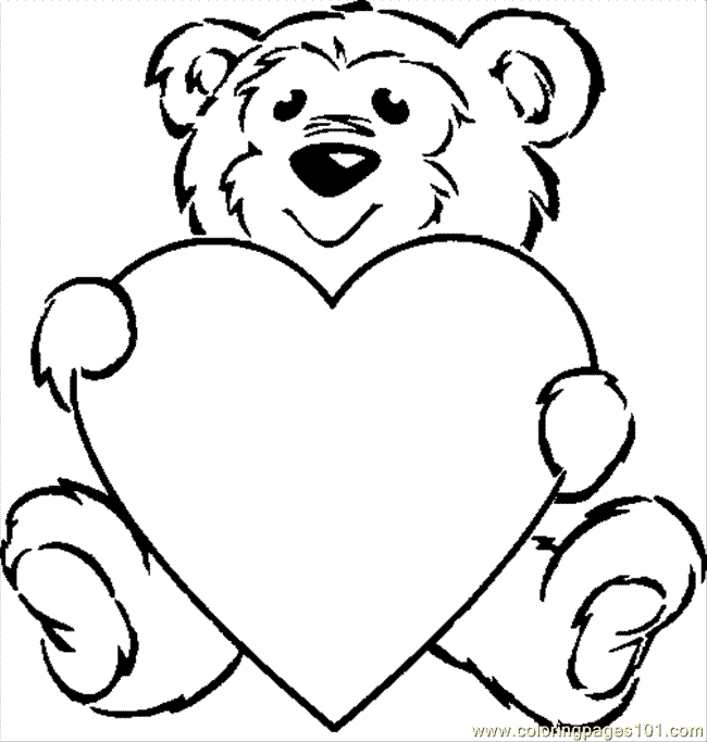 Coloring Pages Of Teddy Bears To Print Black Bear Coloring Page ...