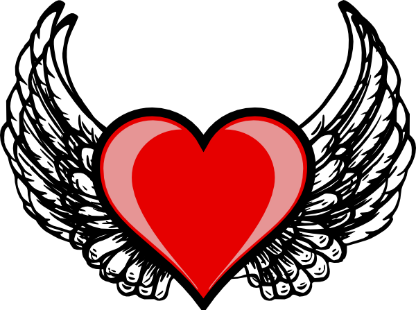 Winged Heart Clipart