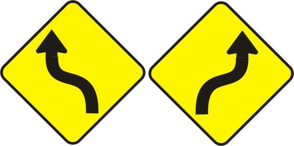 Hwy Construction Signs Double Arrow Clipart - Free to use Clip Art ...