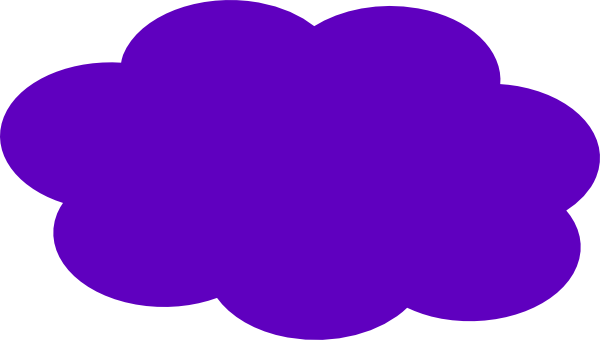 Purple Cloud Clip Art - vector clip art online ...