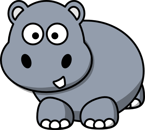 Side Hippo Clip Art - vector clip art online, royalty ...