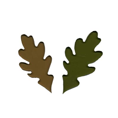 COE96 Precut Glass Oak Leaf | Jubilee Creative