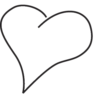 Outlined Hearts - ClipArt Best