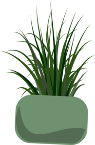 Vase With Grass clip art - vector clip art online, royalty free ...