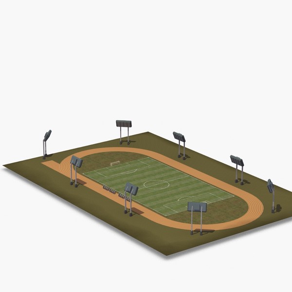 soccer field 3d lwo