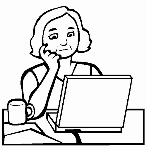 SECRETARY COLORING PAGES
