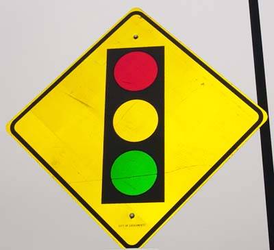 Photograph - Traffic Light Ahead Sign Photo