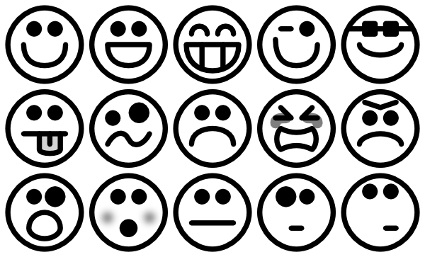 Someones Smiley Marks clip art - vector clip art online, royalty ...