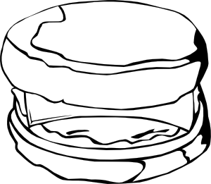 Fast Food Breakfast Egg And Cheese Biscuit clip art Free Vector ...