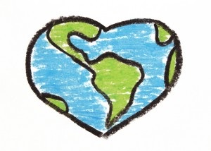 Good Pix For - Earth Heart Clipart