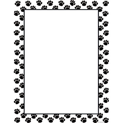 Dog Paw Border Clip Art - Free Clipart Images