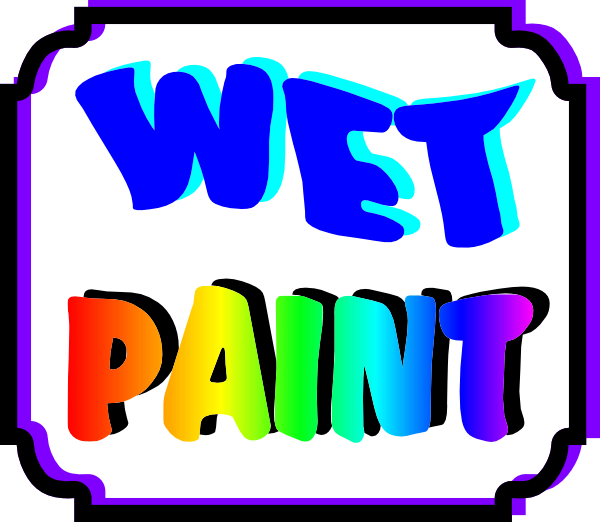 Wet Paint Clipart