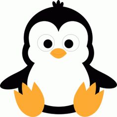 Cute penguins clip art