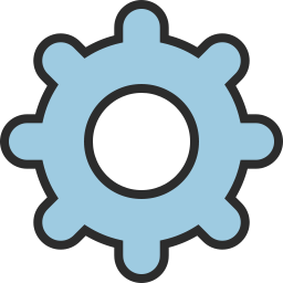 Cog Icon Outline Filled - Icon Shop - Download free icons for ...