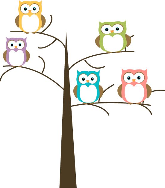 Free owls in tree clipart for teachers