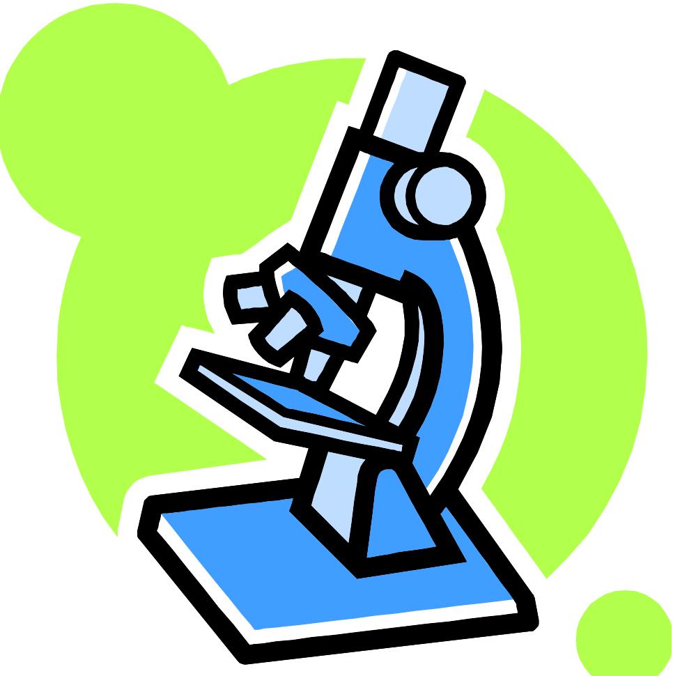 Cartoon microscope clipart