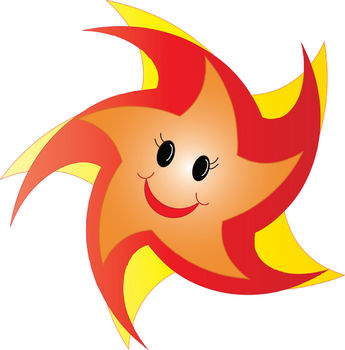 Smiley star clipart