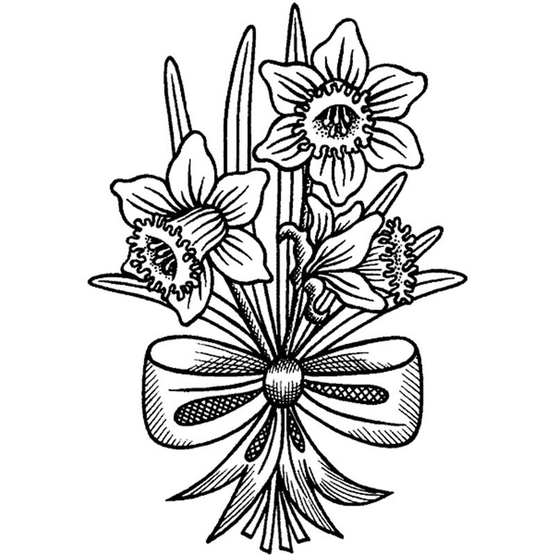 Drawings Of Daffodils - ClipArt Best