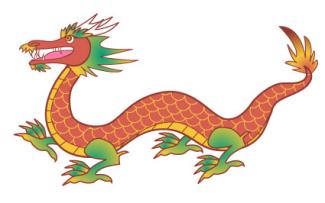 Chinese dragon clip art