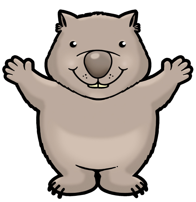 Cartoon Wombat